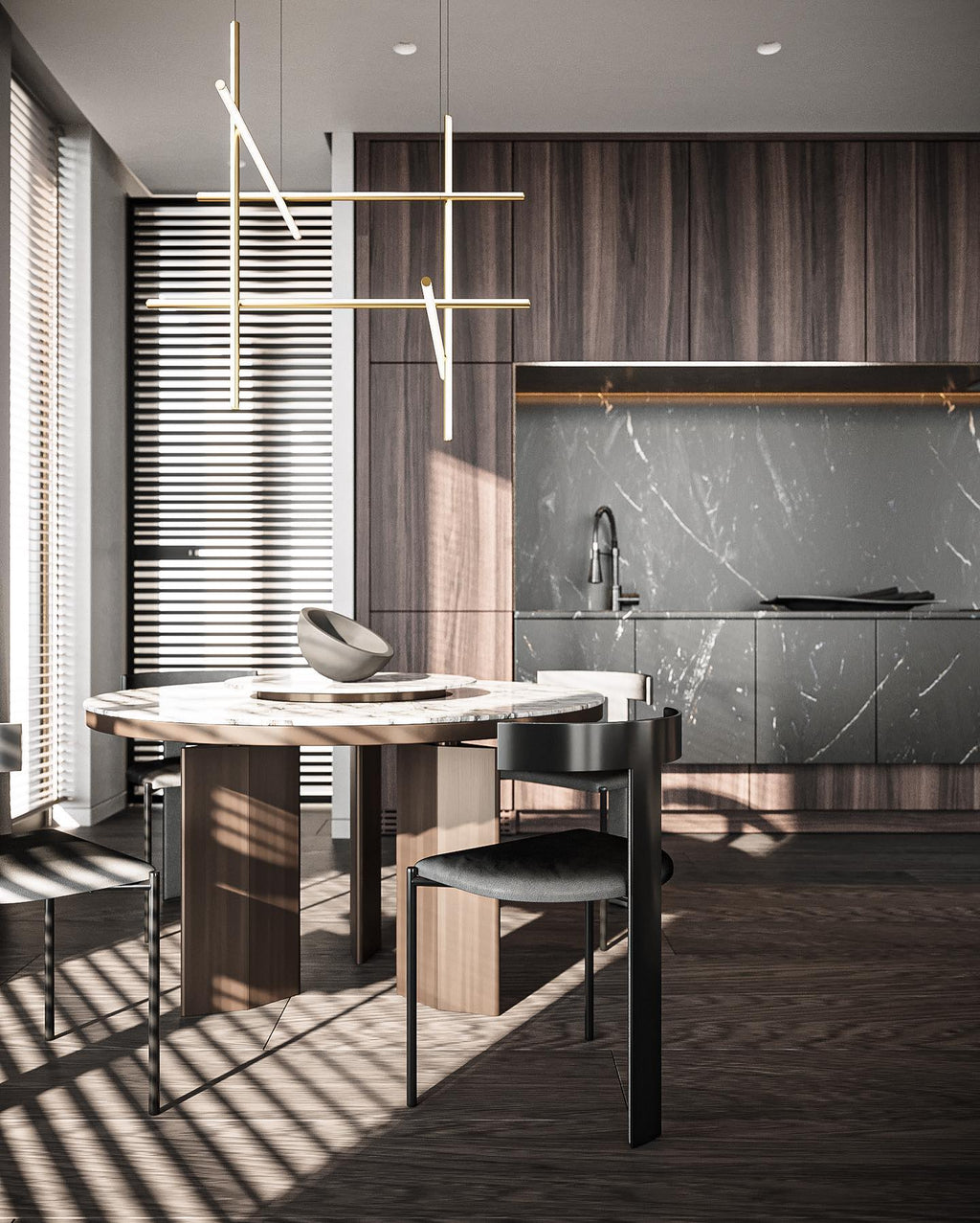 Lampadario Lineare Gridline