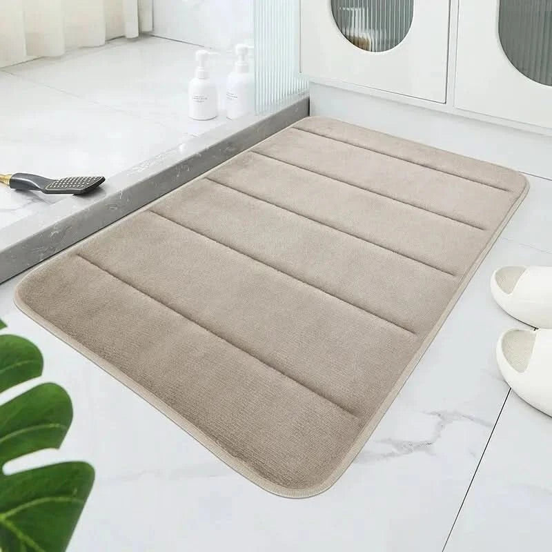 TAPPETO IN VELLUTO CORALLO – Tappeto Morbido per Bagno con Design Antiscivolo per Comfort e Sicurezza