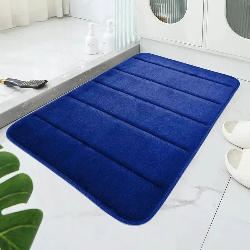 TAPPETO IN VELLUTO CORALLO – Tappeto Morbido per Bagno con Design Antiscivolo per Comfort e Sicurezza