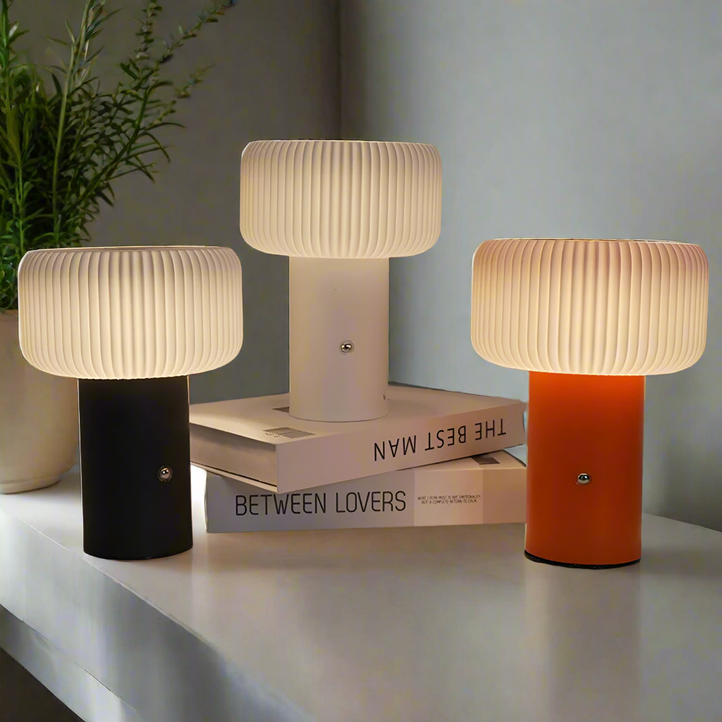 CozyGlow Light - Elegante lampada da tavolo LED a forma di fungo