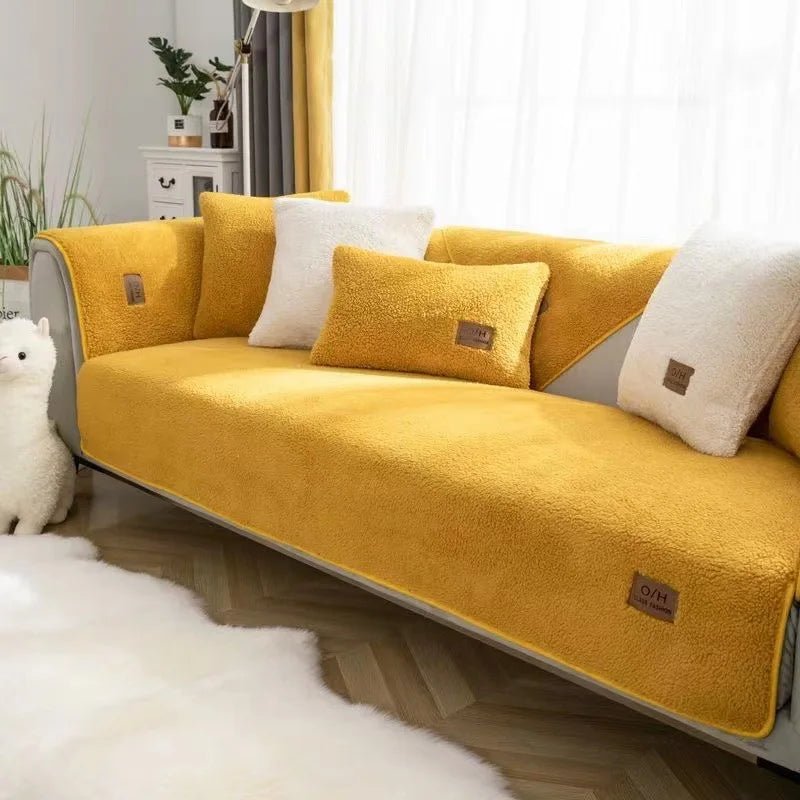 COZYSHEAR – copertura per divano in morbida lana d'agnello per calore e protezione