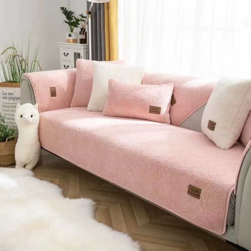 COZYSHEAR – copertura per divano in morbida lana d'agnello per calore e protezione