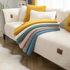 COZYSHEAR – copertura per divano in morbida lana d'agnello per calore e protezione