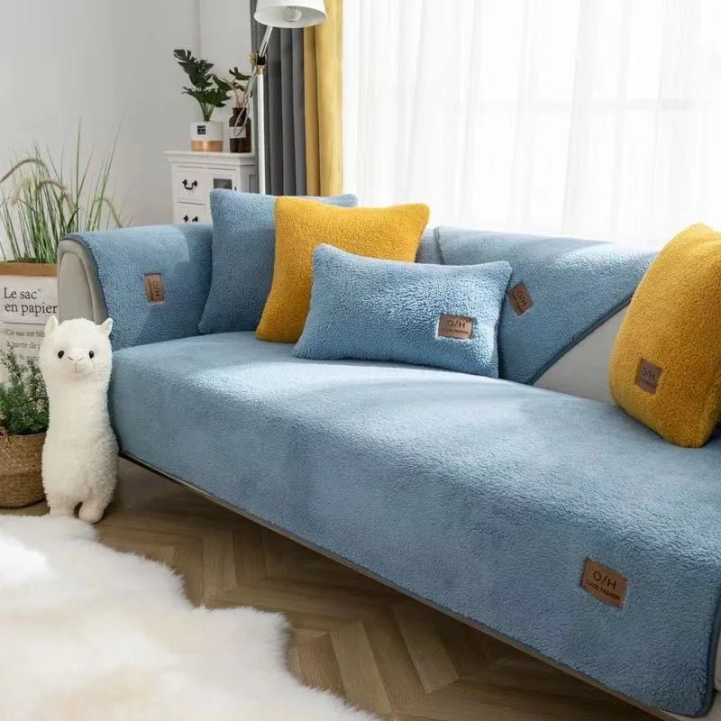COZYSHEAR – copertura per divano in morbida lana d'agnello per calore e protezione