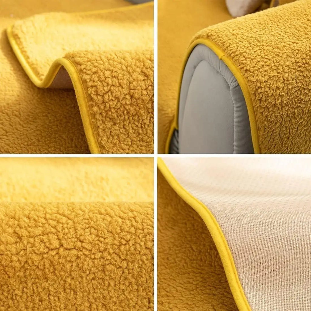 COZYSHEAR – copertura per divano in morbida lana d'agnello per calore e protezione