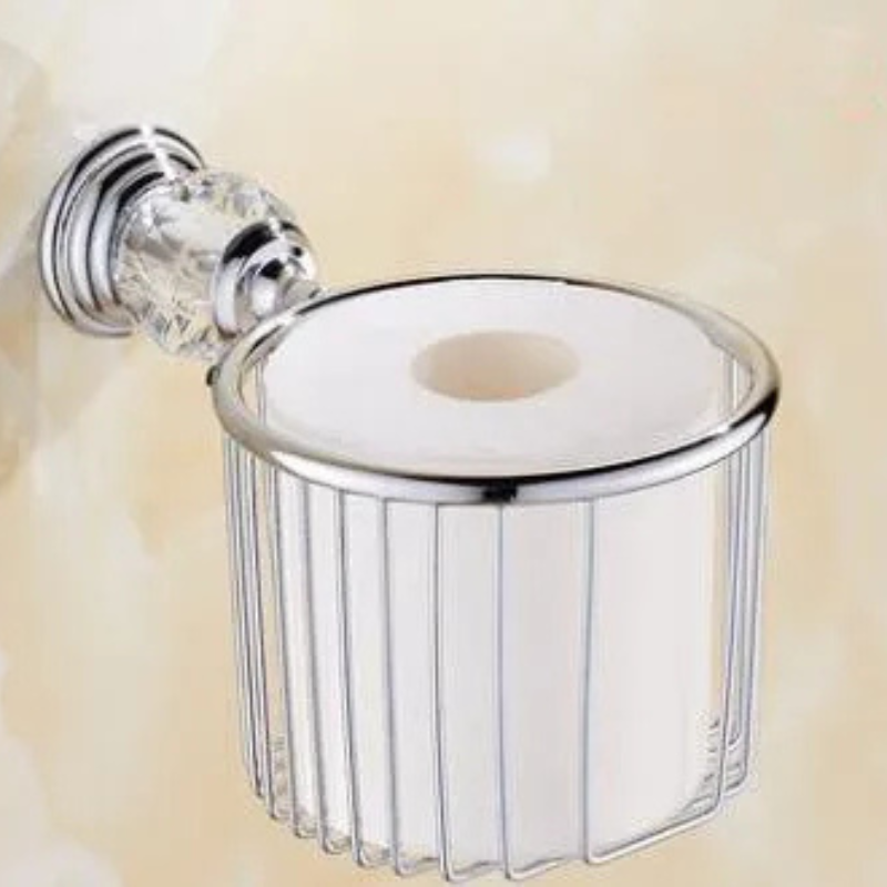 Accessori da Bagno in Ottone Cristallo Colore Cromo