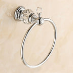 Anello Portasciugamano in Cristallo Accessorio per Bagno