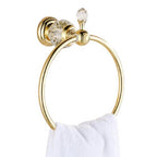 Anello Portasciugamano in Cristallo Accessorio per Bagno