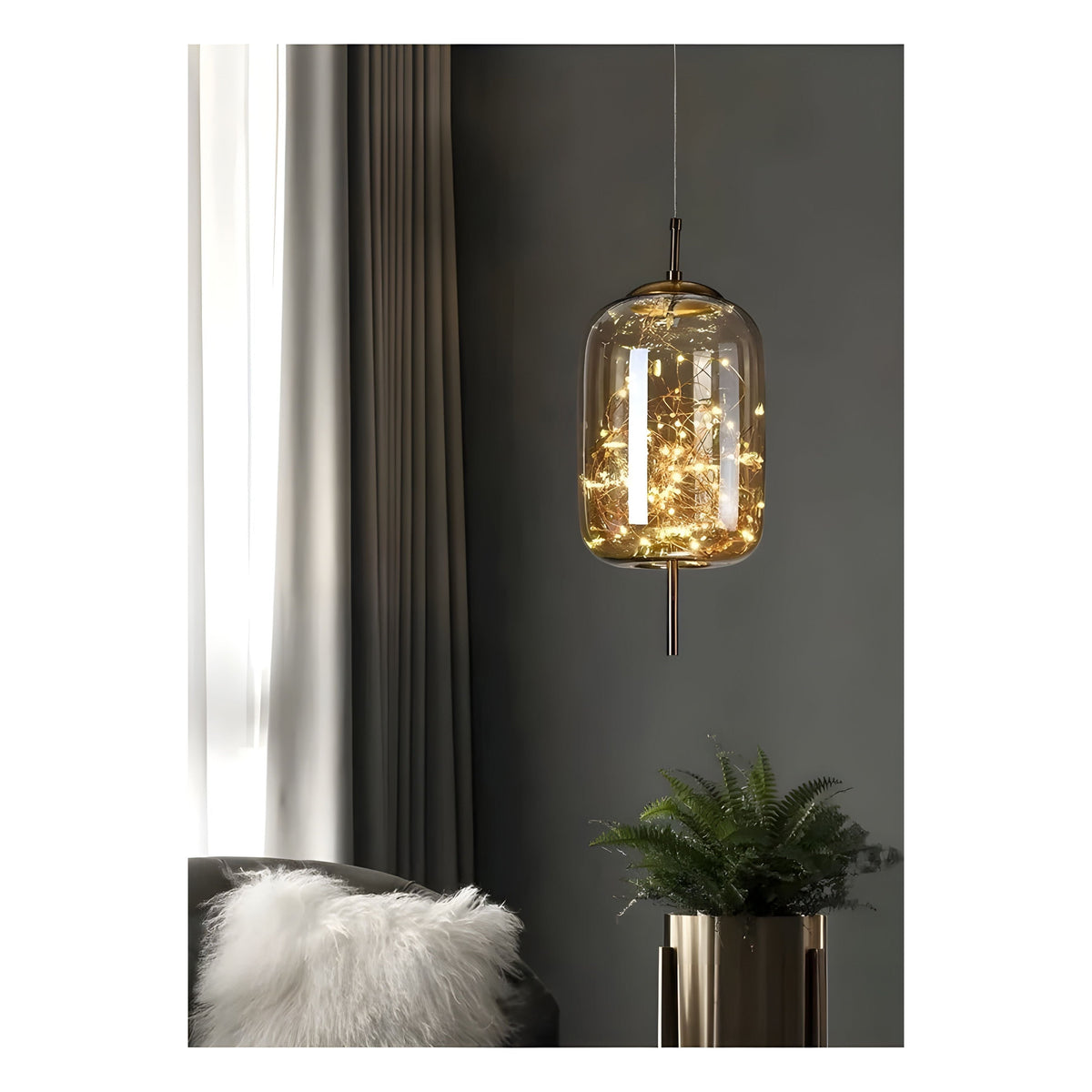 CrystalBeam Light - Moderna lampada a sospensione LED Stelle