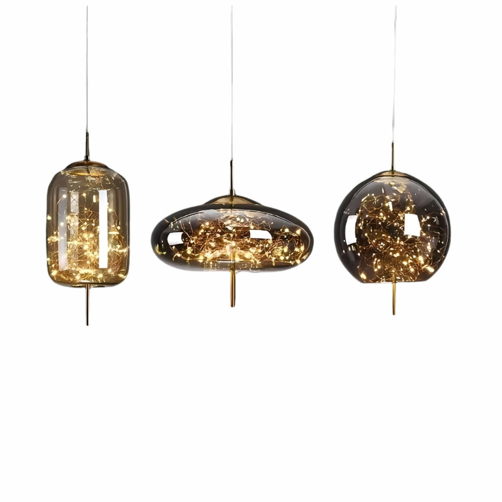 CrystalBeam Light - Moderna lampada a sospensione LED Stelle