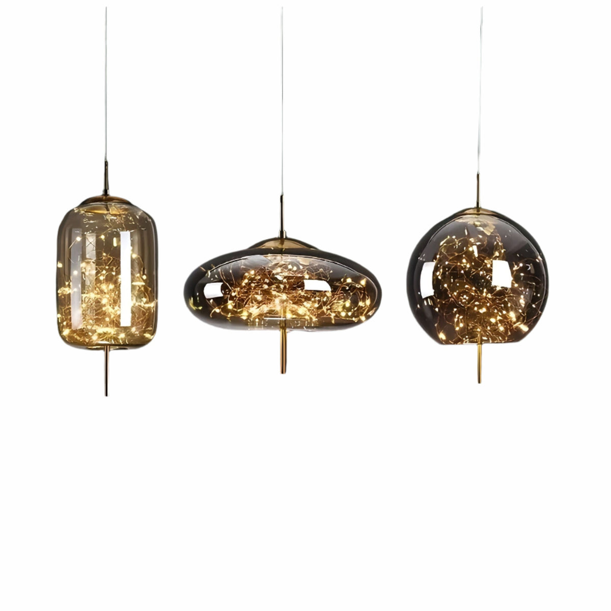 CrystalBeam Light - Moderna lampada a sospensione LED Stelle