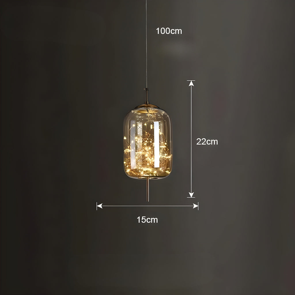 CrystalBeam Light - Moderna lampada a sospensione LED Stelle