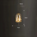 CrystalBeam Light - Moderna lampada a sospensione LED Stelle