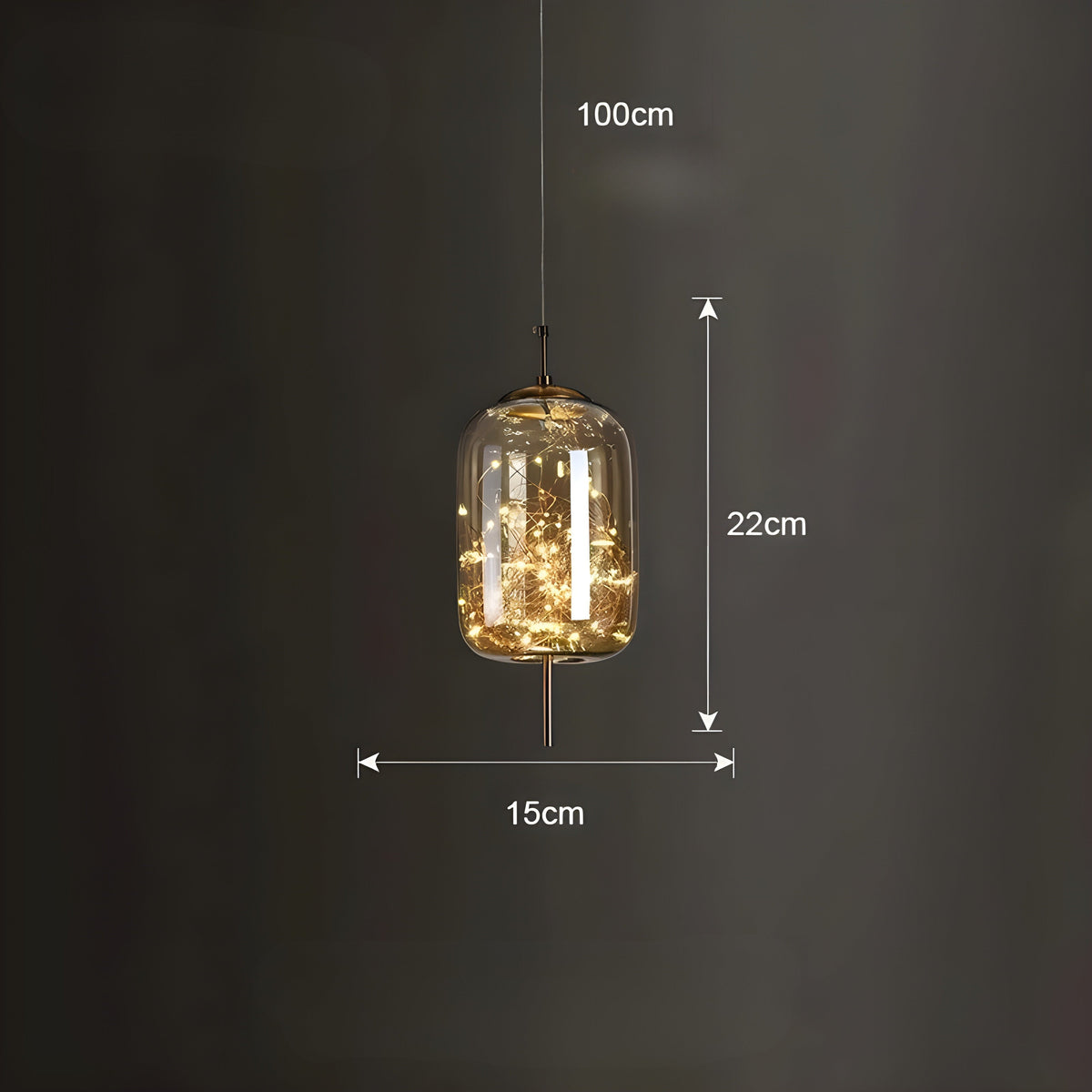 CrystalBeam Light - Moderna lampada a sospensione LED Stelle