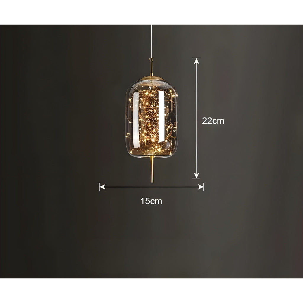 CrystalBeam Light - Moderna lampada a sospensione LED Stelle