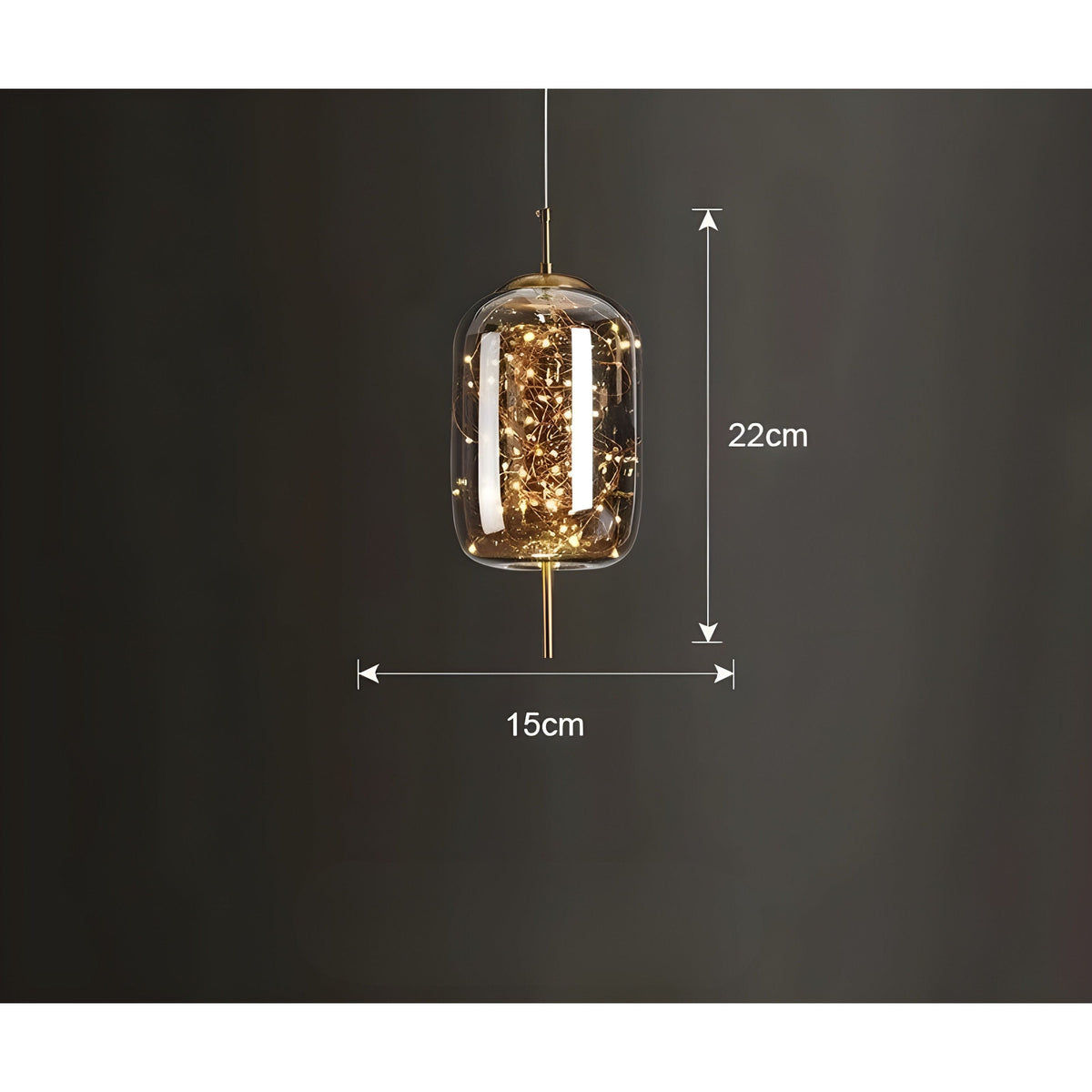 CrystalBeam Light - Moderna lampada a sospensione LED Stelle