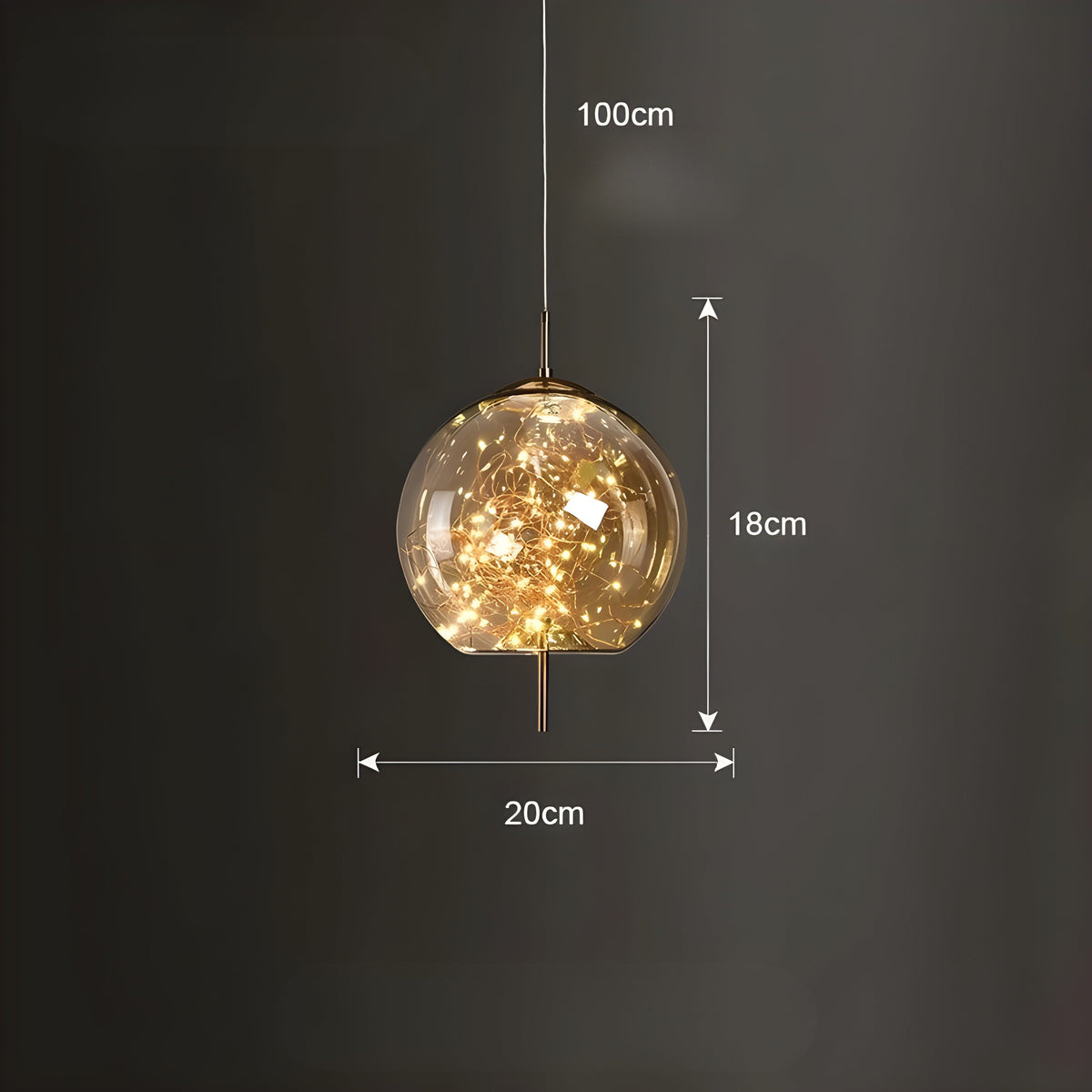 CrystalBeam Light - Moderna lampada a sospensione LED Stelle
