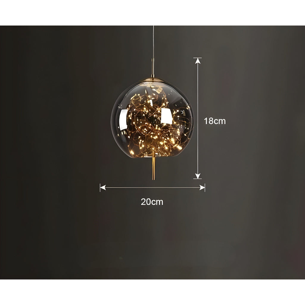 CrystalBeam Light - Moderna lampada a sospensione LED Stelle