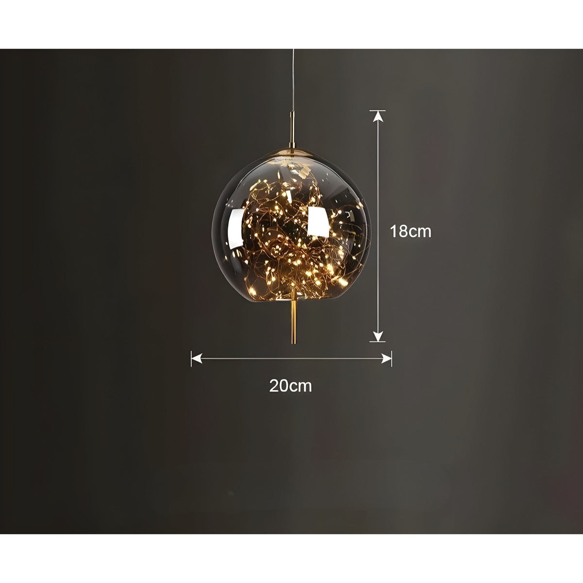 CrystalBeam Light - Moderna lampada a sospensione LED Stelle