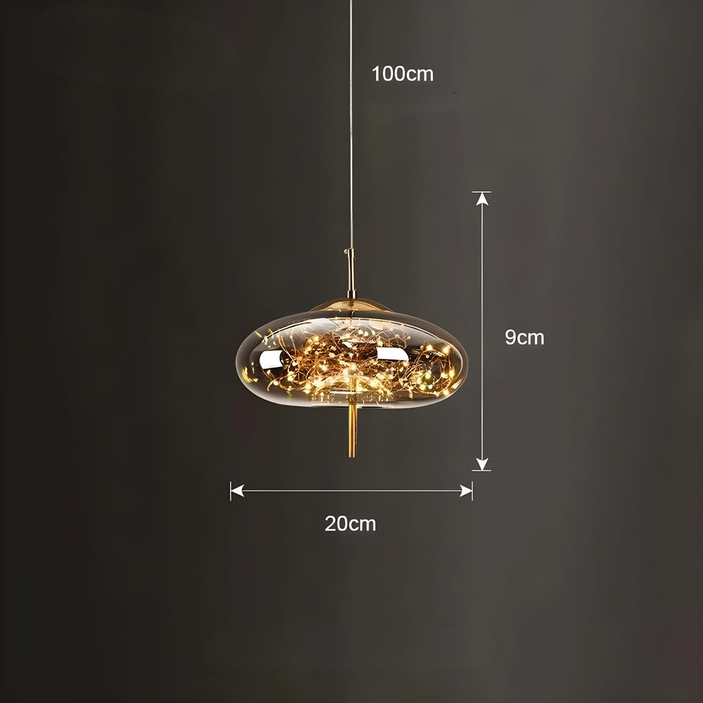 CrystalBeam Light - Moderna lampada a sospensione LED Stelle
