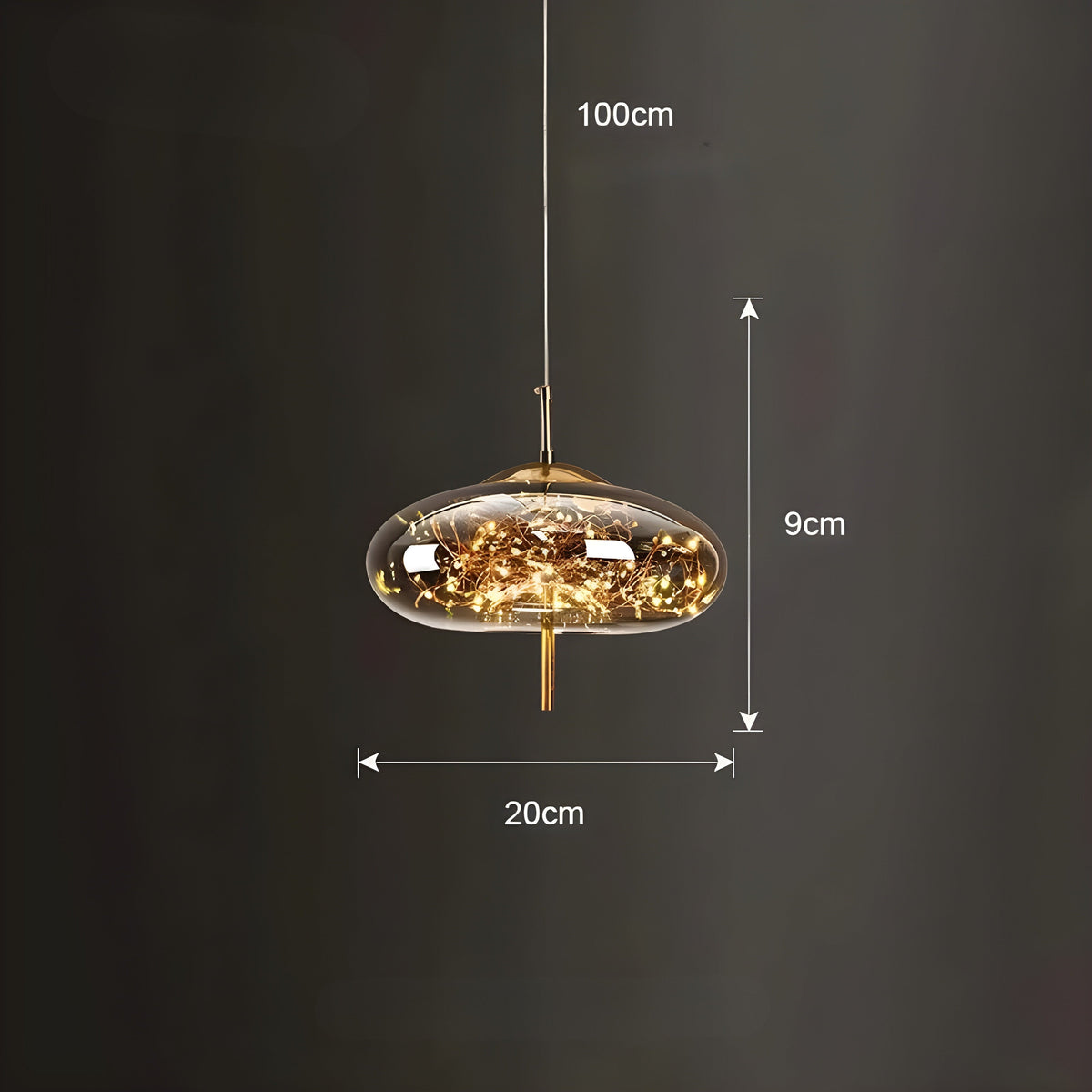 CrystalBeam Light - Moderna lampada a sospensione LED Stelle