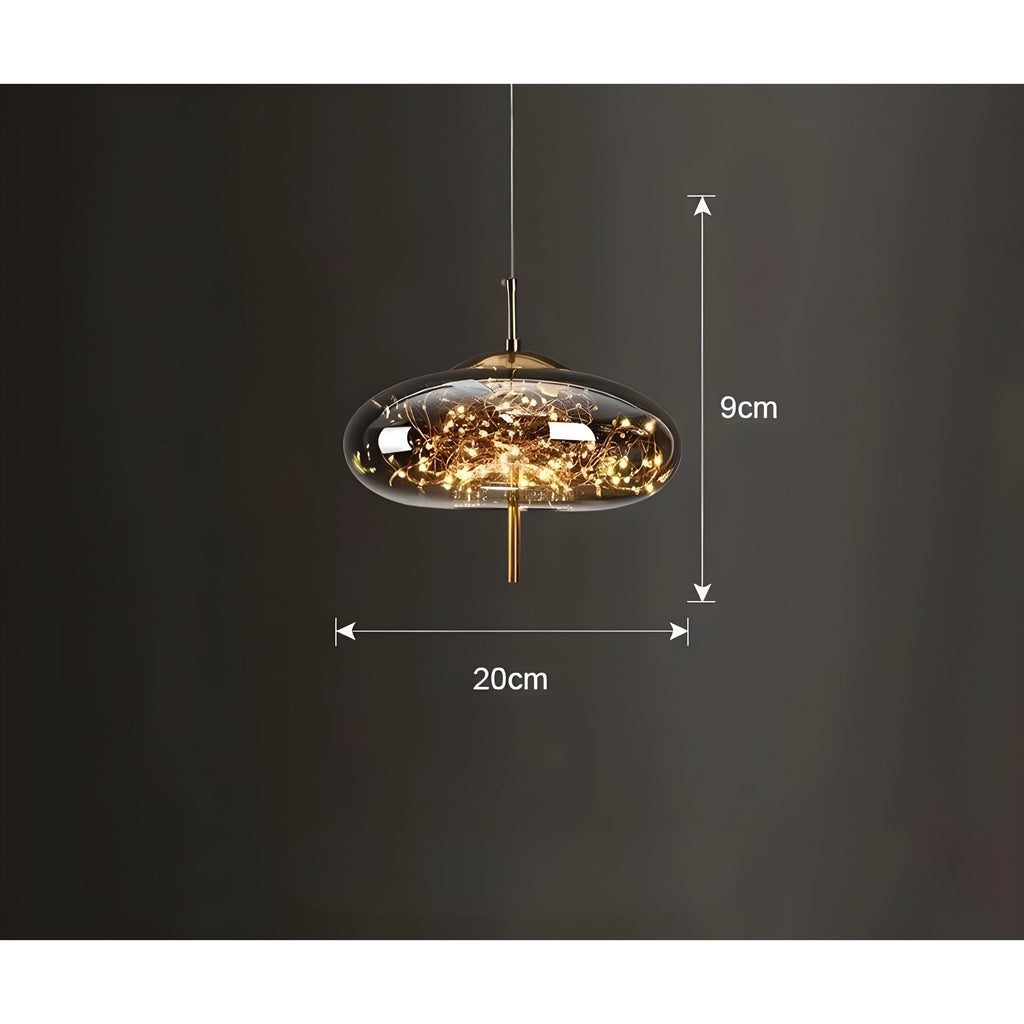 CrystalBeam Light - Moderna lampada a sospensione LED Stelle
