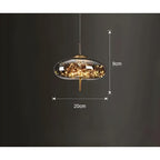 CrystalBeam Light - Moderna lampada a sospensione LED Stelle