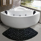 Tappetino da Bagno Curvo - Tappetino Assorbente Spesso Antiscivolo per la Sicurezza del Bagno