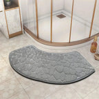 Tappetino da Bagno Curvo - Tappetino Assorbente Spesso Antiscivolo per la Sicurezza del Bagno