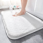 CUSHLY – Tappetino da Bagno in Microfibra Extra Spesso con Retro Antiscivolo