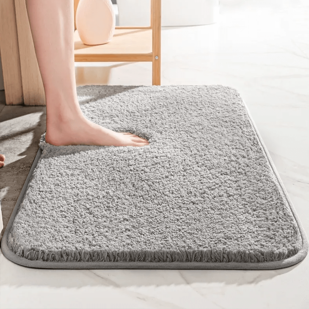 CUSHLY – Tappetino da Bagno in Microfibra Extra Spesso con Retro Antiscivolo