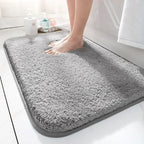 CUSHLY – Tappetino da Bagno in Microfibra Extra Spesso con Retro Antiscivolo