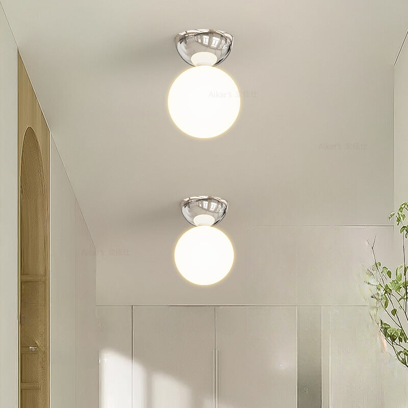 Valentina Moderno Lampadario a Soffitto in Metallo e Vetro per Camera da Letto