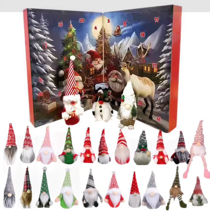 Calendario dell'Avvento GnomeJoy | Conto alla rovescia natalizio festoso con affascinanti pupazzetti gnome!