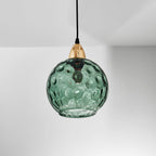 Lampade a sospensione in vetro effetto onda d'acqua