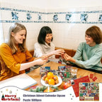 PuzzleJoy Calendario dell'Avvento Puzzle | Unico puzzle da 1000 pezzi per divertimento quotidiano!