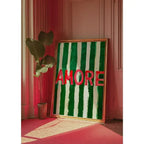 Arte Murale Striata Amore