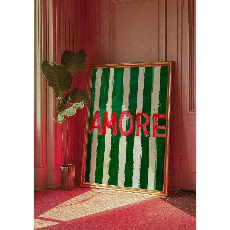 Arte Murale Striata Amore