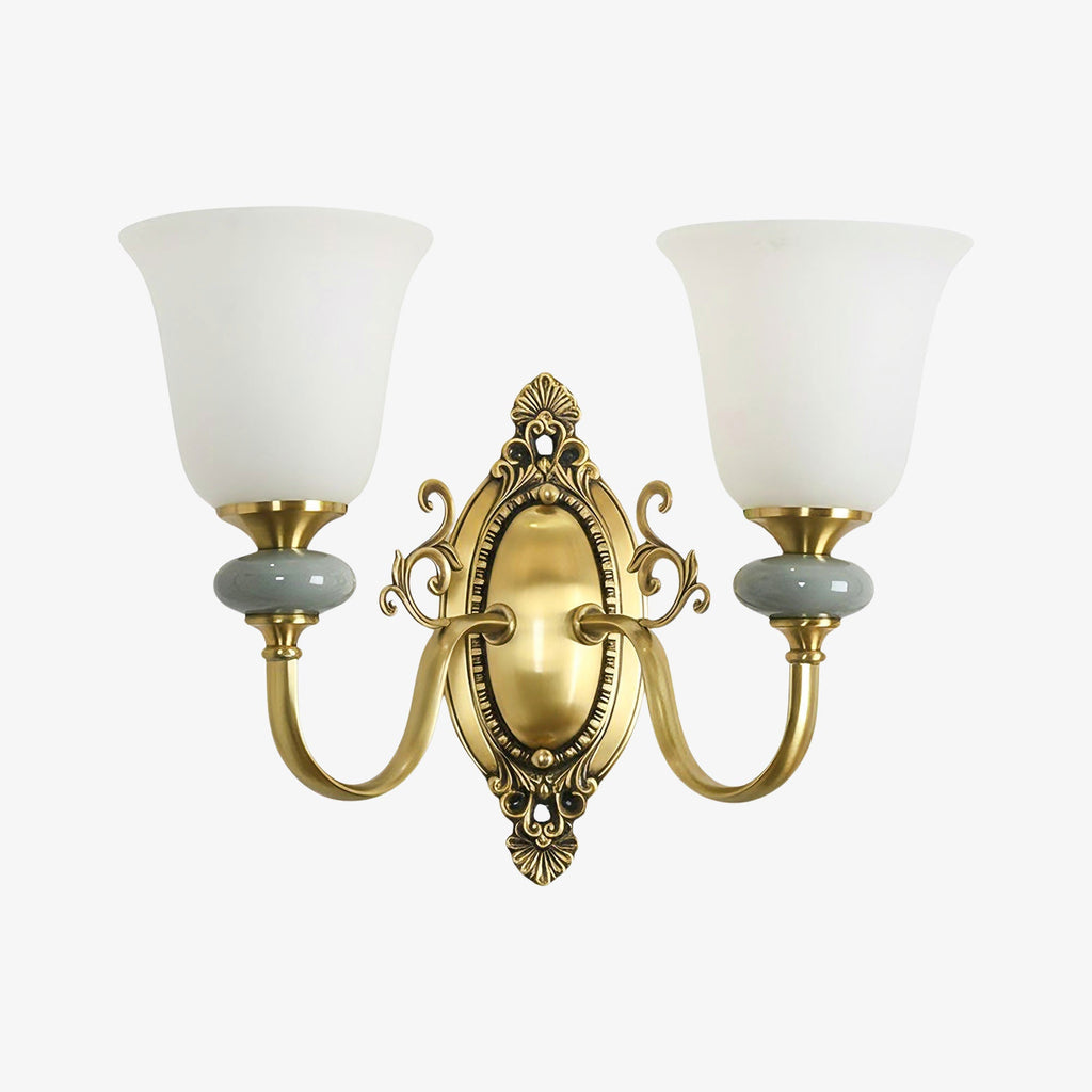 Lampada da Parete Lodge Ceramica&Tessuto&Metallo