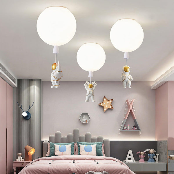 Lampada da soffitto LED Moderna Luna/Astronauti