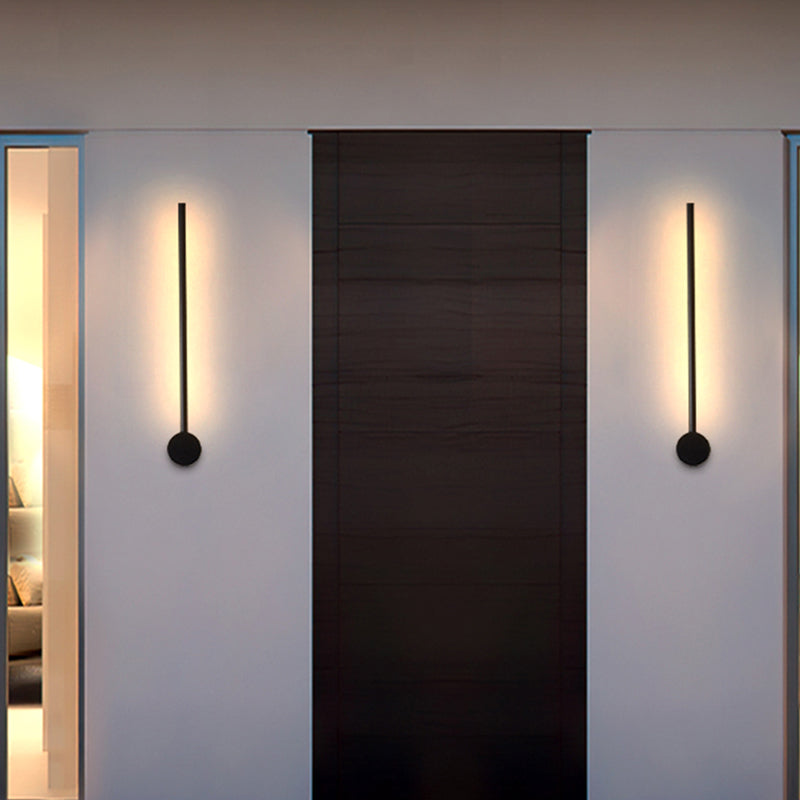 Ray Minimalista LED Applique da Interni Nero