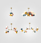 NatureGlow Lampadario a Rami Colorati