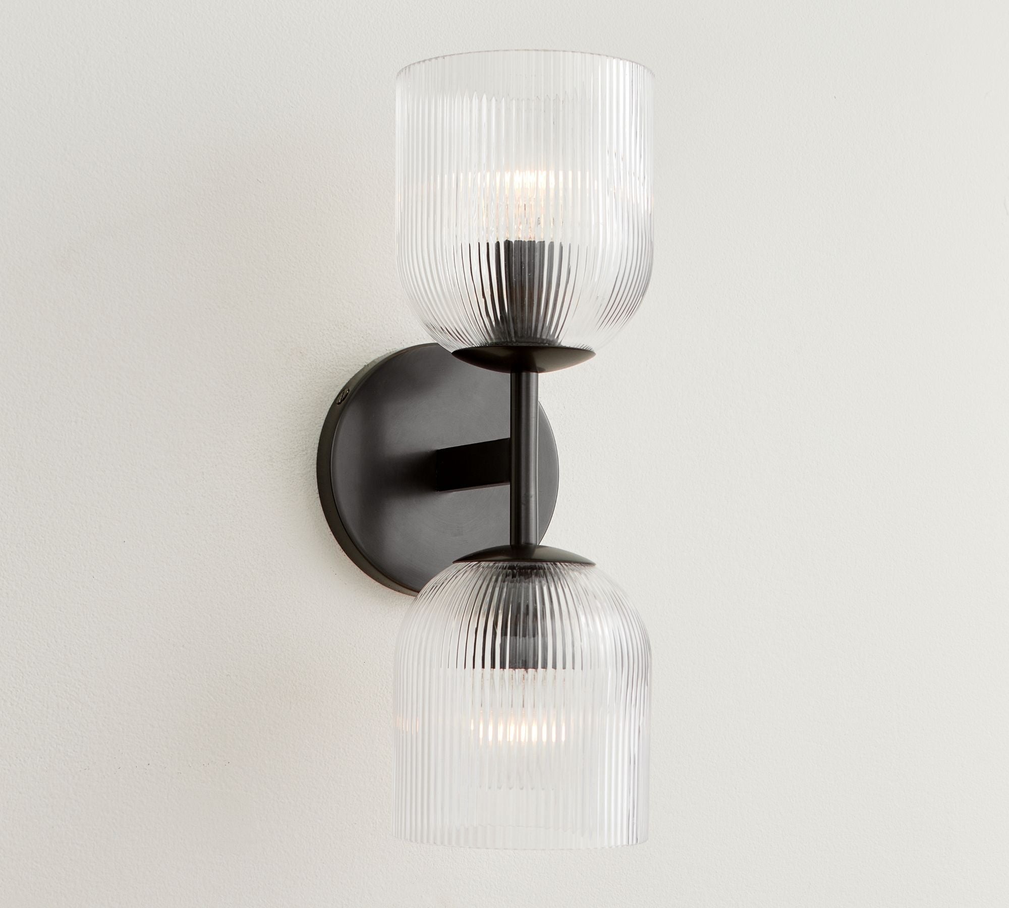 Luce da Parete in Vetro e Metallo Haze