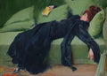 Ritratto di Donna Decadente di Ramon Casas - Arte da Parete