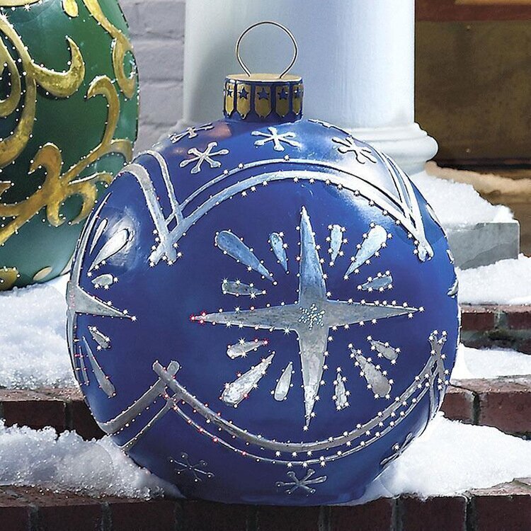FestiGlow - pallone di Natale gonfiabile resistente alle intemperie per feste all'aperto