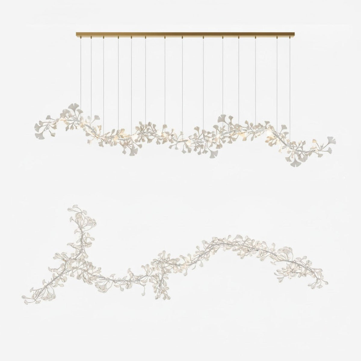 Lampadario in Porcellana Gingko