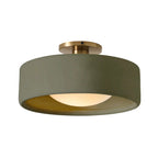 Lampada da soffitto a tamburo in porcellana