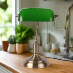 Lampada da Tavolo in Vetro Stile Europeo