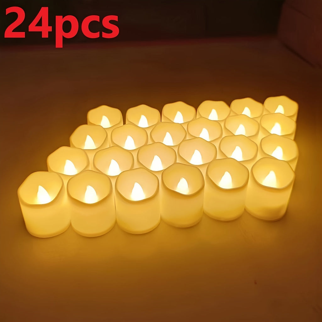 Candele LED senza fiamma a batteria – 24–100 pezzi