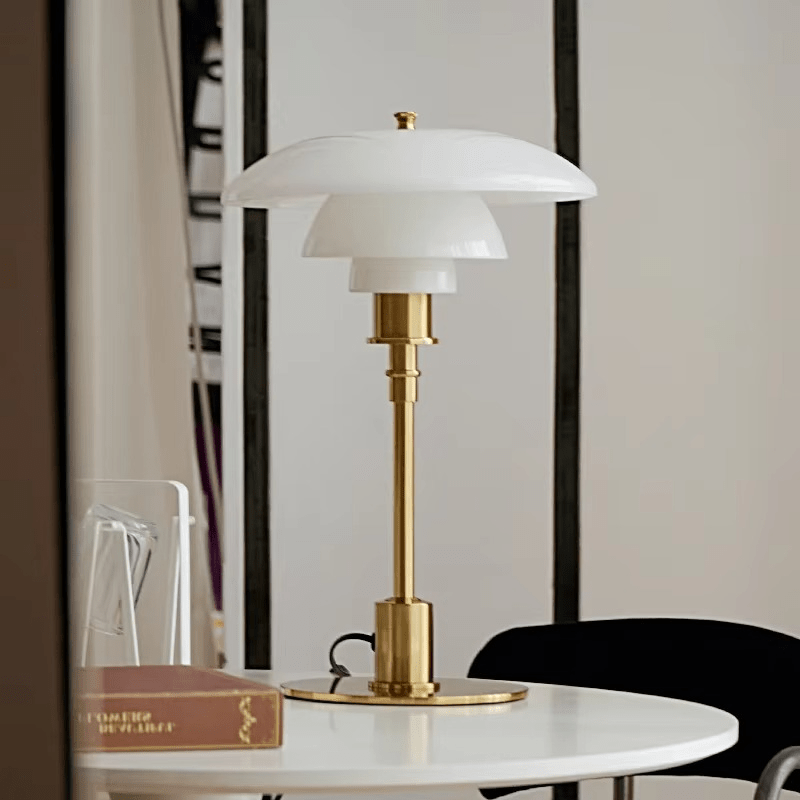 Lampada da Tavolo Design Danese – Lampada LED Scandinava con Luce Calda Dimmerabile